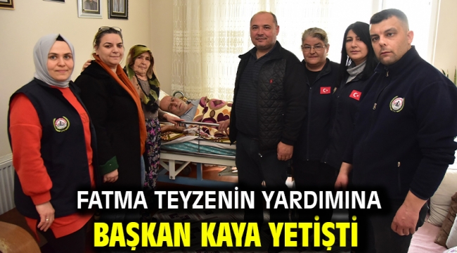 Fatma Teyzenin Yardımına Başkan Kaya Yetişti