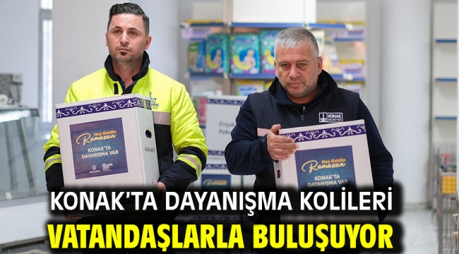 Konak'ta dayanışma kolileri vatandaşlarla buluşuyor