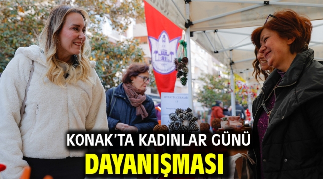 Konak'ta Kadınlar Günü dayanışması