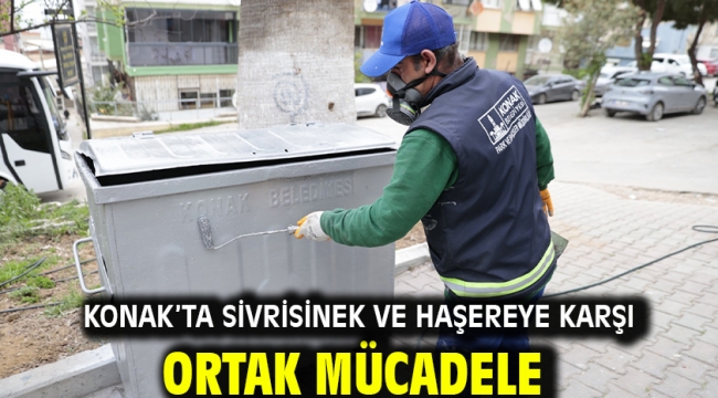 Konak'ta sivrisinek ve haşereye karşı ortak mücadele