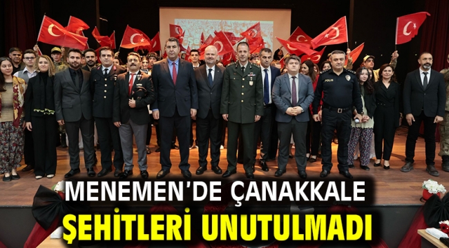 Menemen'de Çanakkale Şehitleri unutulmadı