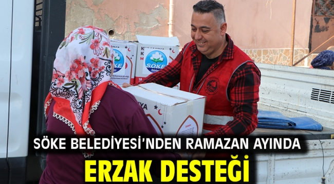 Söke Belediyesi'nden Ramazan Ayında erzak desteği