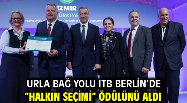 Urla Bağ Yolu ITB Berlin'de "Halkın Seçimi" ödülünü aldı