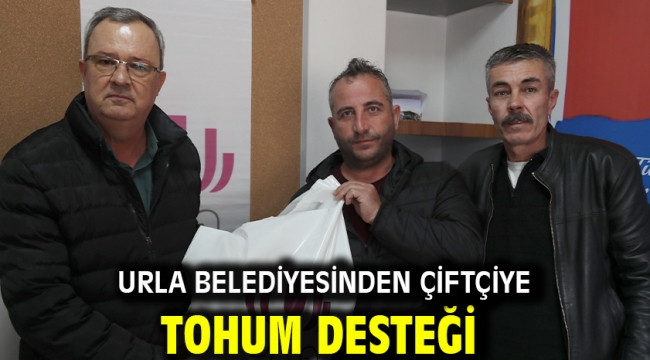 Urla Belediyesinden çiftçiye tohum desteği